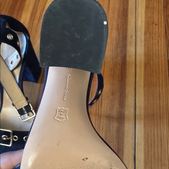 Navy gianvito  Rossi Sandals - Picture 3 of 3